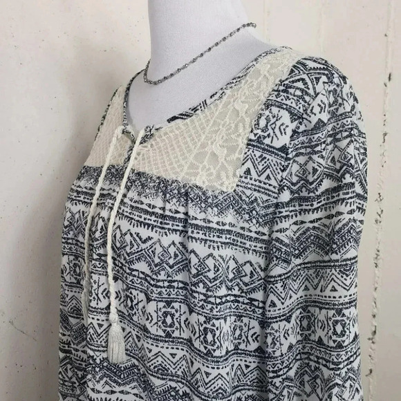 Maurices M Boho blk/white tunic‎ - Picture 2 of 5
